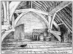 ROOF OF STRANGERS’ HALL, WINCHESTER. ROOF OF STRANGERS’ HALL, WINCHESTER.