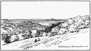 CROOKSBURY FROM NEWLANDS CORNER. CROOKSBURY FROM NEWLANDS CORNER.