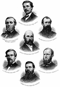 A GROUP OF ARMY CORRESPONDENTS A GROUP OF ARMY CORRESPONDENTS