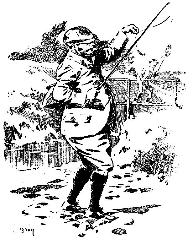 Man caught tiny fish.