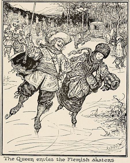 The Queen envies the Flemish skaters