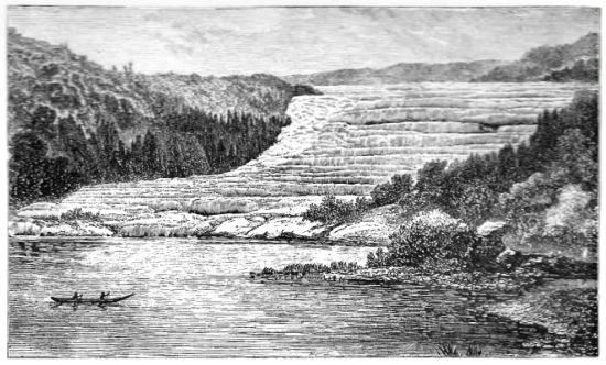 The White Terrace, Hot Lakes, New Zealand The White Terrace, Hot Lakes, New Zealand