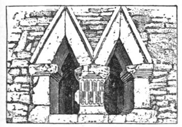 WINDOW (SAXON) OF DEERHURST CHURCH, GLOUCESTER From a Photograph by F. R. Turner, Tewkesbury