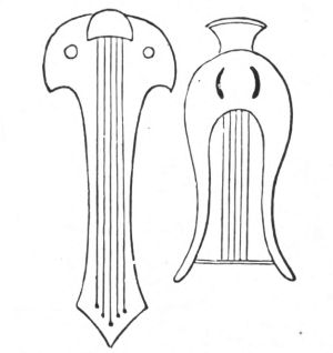 MUSICAL INSTRUMENTS From the Cædmon MS., Oxford
