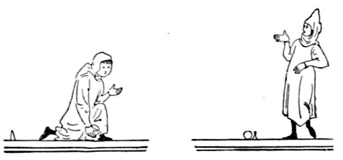 ENGLISH GAME OF BOWLS From Royal MS., 20, D 4