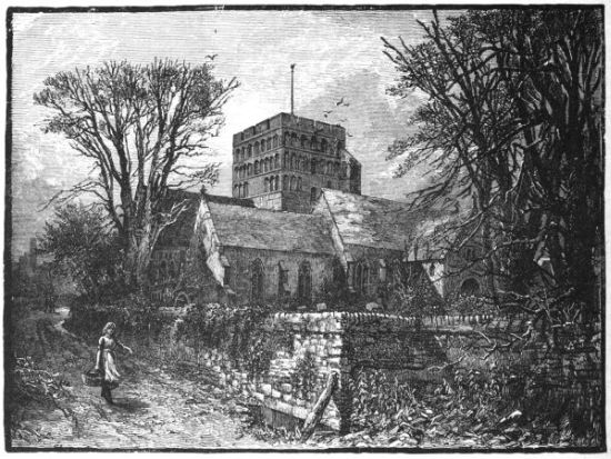 ST. CLEMENT'S, SANDWICH, SHOWING THE NORMAN TOWER