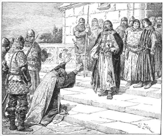 ISAAC OF CYPRUS BEGGING FOR THE RELEASE OF HIS DAUGHTER