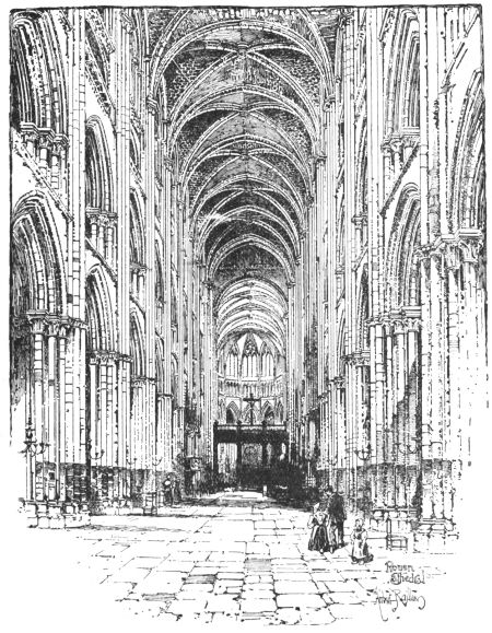 INTERIOR OF ROUEN CATHEDRAL