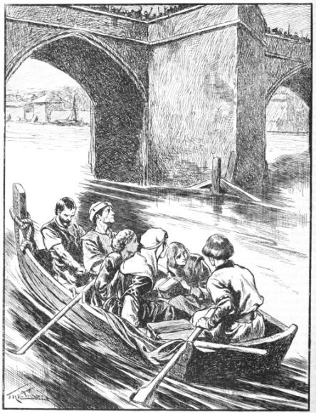 FLIGHT OF QUEEN ELEANOR: SCENE AT LONDON BRIDGE