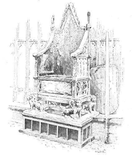 THE CORONATION CHAIR AND STONE OF DESTINY, WESTMINSTER ABBEY See p. 342