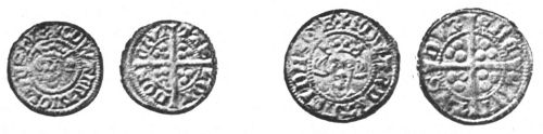 HALFPENNY OF EDWARD II. PENNY OF EDWARD II