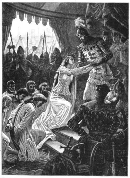 QUEEN PHILIPPA INTERCEDING FOR THE BURGESSES OF CALAIS See p. 424