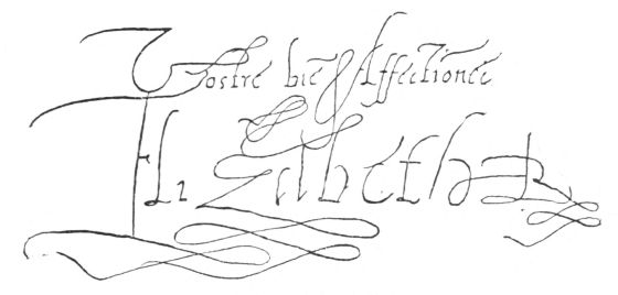 AUTOGRAPH OF ELIZABETH