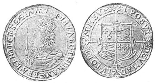 HALF-CROWN OF ELIZABETH