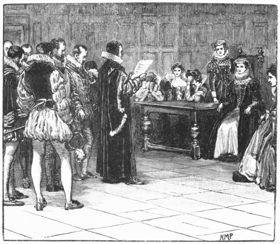 MARY QUEEN OF SCOTS RECEIVING INTIMATION OF HER DOOM