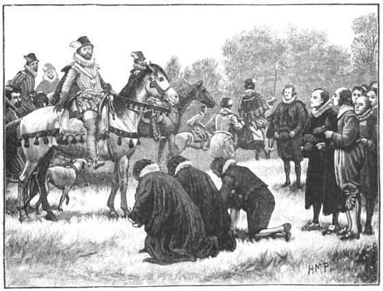 THE DISSENTING DIVINES PRESENTING THEIR PETITION TO JAMES