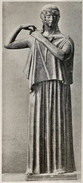 Fig. 11.—Bronze Statue from Herculaneum, Naples. Illustration: Bronze Statue from Herculaneum, Naples