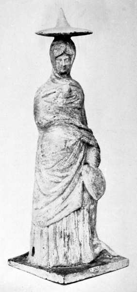 Fig. 15.—Terra-cotta Statuette—British Museum. Illustration: Terra-cotta Statuette—British Museum
