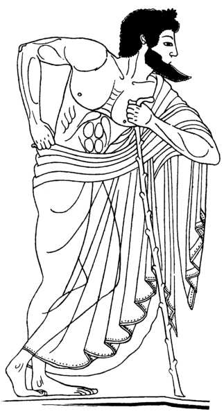 Fig. 21.—The Doric Himation. Illustration: The Doric Himation