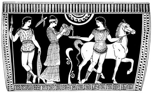 Fig. 25.—Vase-painting from Lucania—British Museum. Illustration: Vase-painting from Lucania—British Museum