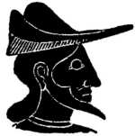 Fig. 44. Archaic form of Petasos. Illustration: Archaic form of Petasos