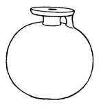 Fig. 50. Diagram of an Aryballos. Illustration: Diagram of an Aryballos