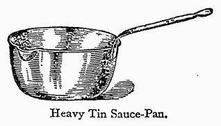 Heavy Tin Sauce-Pan. Heavy Tin Sauce-Pan.