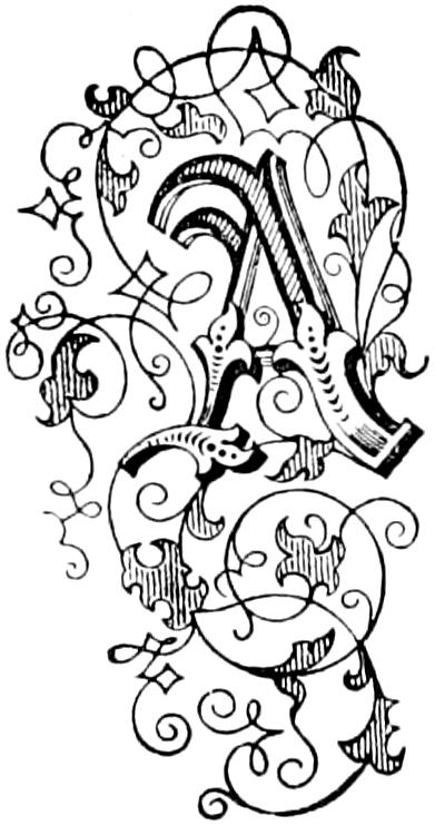 A Illustrated capital A