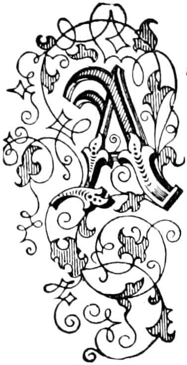 A Illustrated capital A