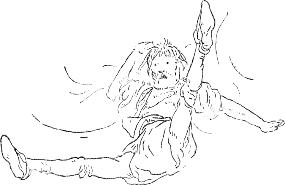 The blade struck him in the face