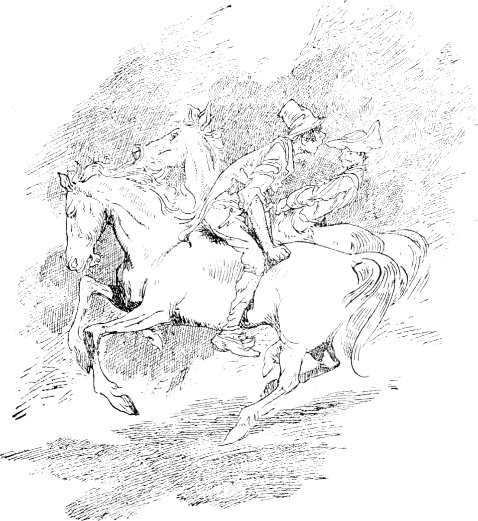 Billy found himself sitting on horseback the wrong way