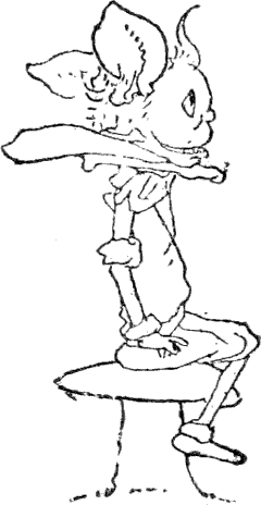 Seated himself firmly on the stool