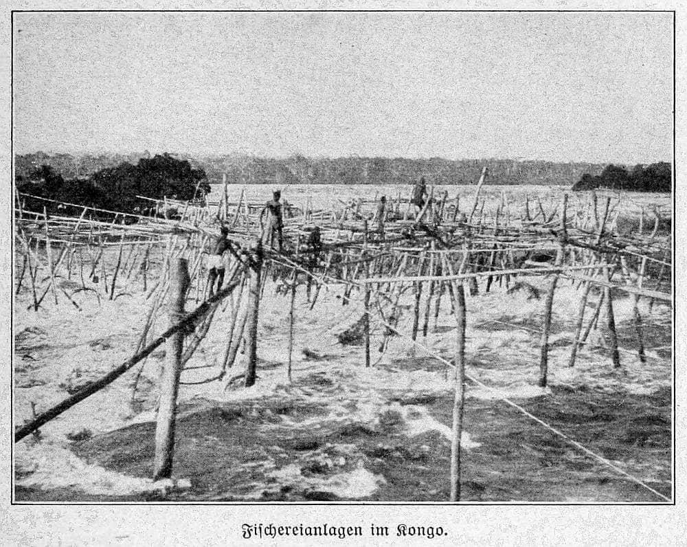 Fischereianlagen im Kongo