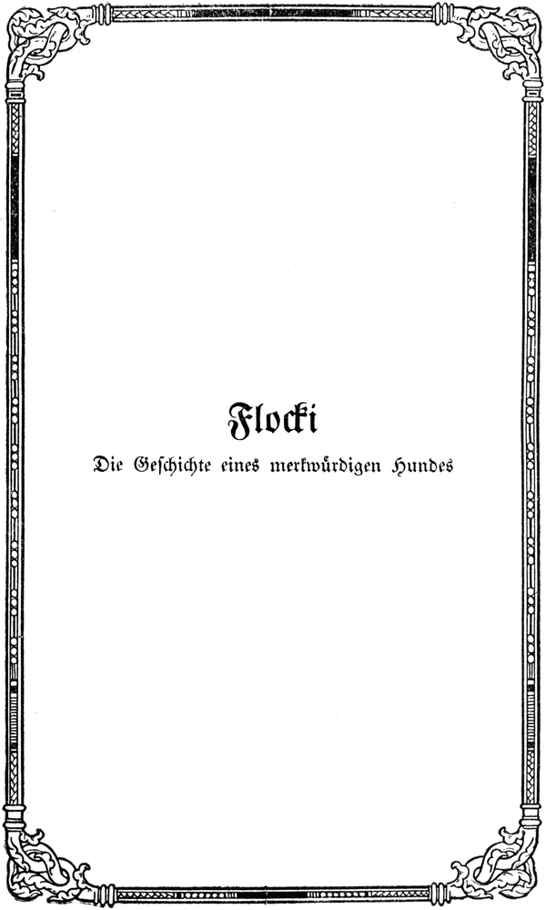 Titel: Flocki – Die Geschichte   eines merkwürdigen Hundes