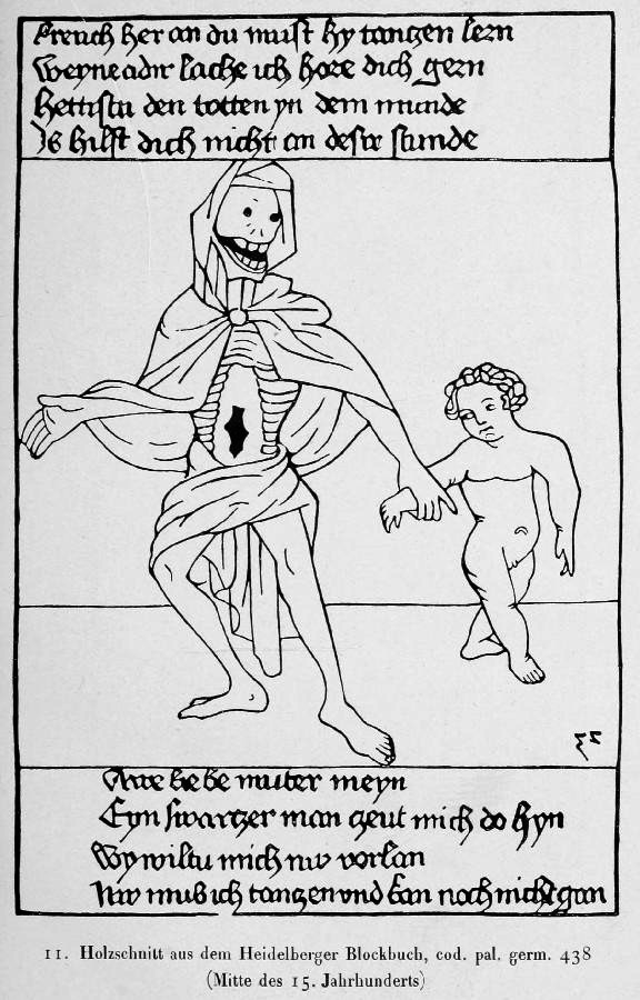 Holzschnitt aus dem Heidelberger Blockbuch, cod. pal. germ. 438