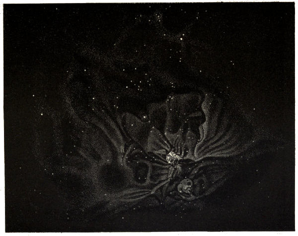 PLATE XIV.
THE GREAT NEBULA IN ORION.