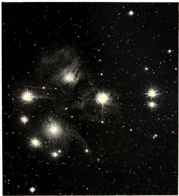 PLATE E.
NEBULÆ IN THE PLEIADES.
