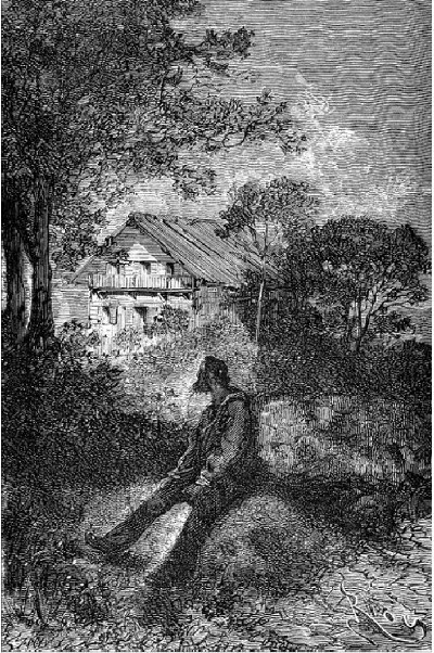 ... kwam hij eindelijk aan de gastvrije woning van Paddy
O'Moore,...